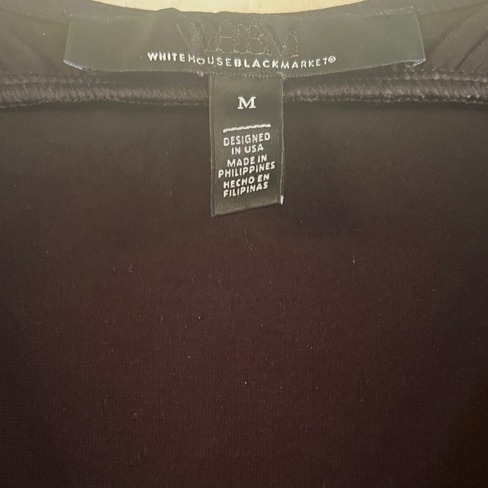 NWT White House Black Market Black Cowl neck matte jersey Top. - Picture 2 of 12